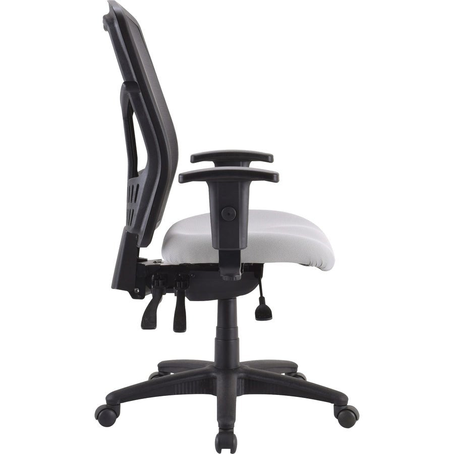 Lorell Ergomesh Executive Mesh High - Back Chair Frame Adjustable Arms and Swivel (LLR - LLR86210) - SchoolOutlet