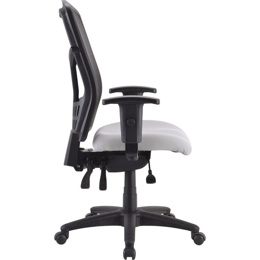 Lorell Ergomesh Executive Mesh High - Back Chair Frame Adjustable Arms and Swivel (LLR - LLR86210) - SchoolOutlet