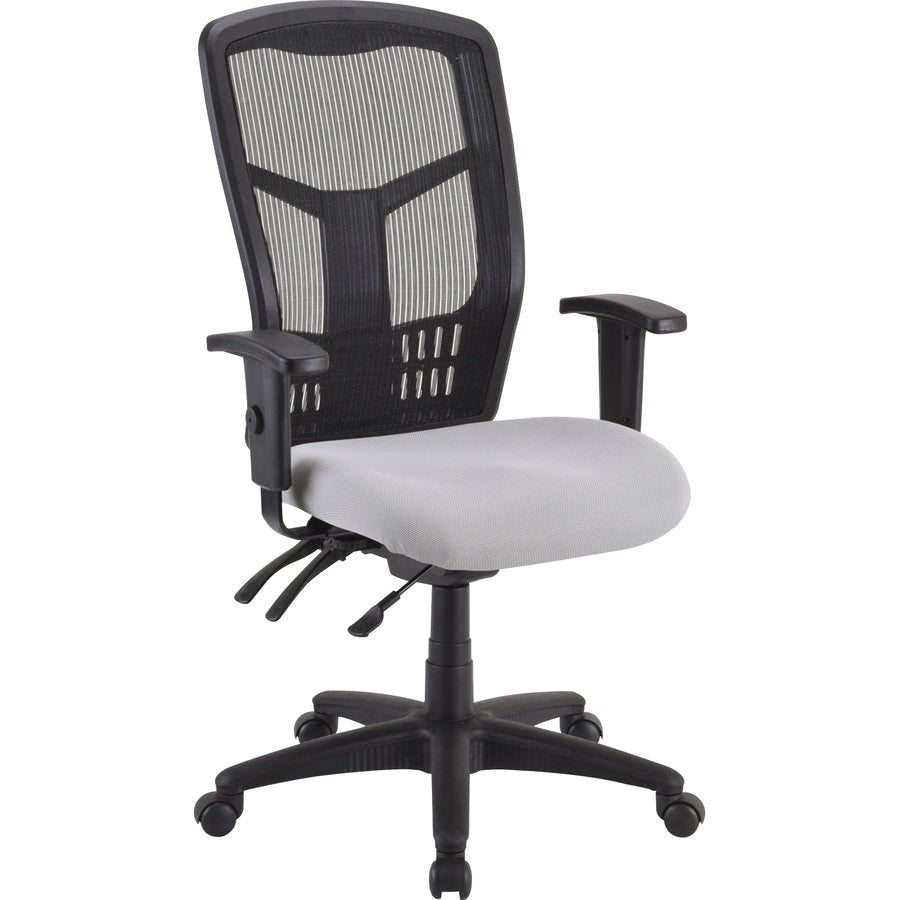 Lorell Ergomesh Executive Mesh High - Back Chair Frame Adjustable Arms and Swivel (LLR - LLR86210) - SchoolOutlet