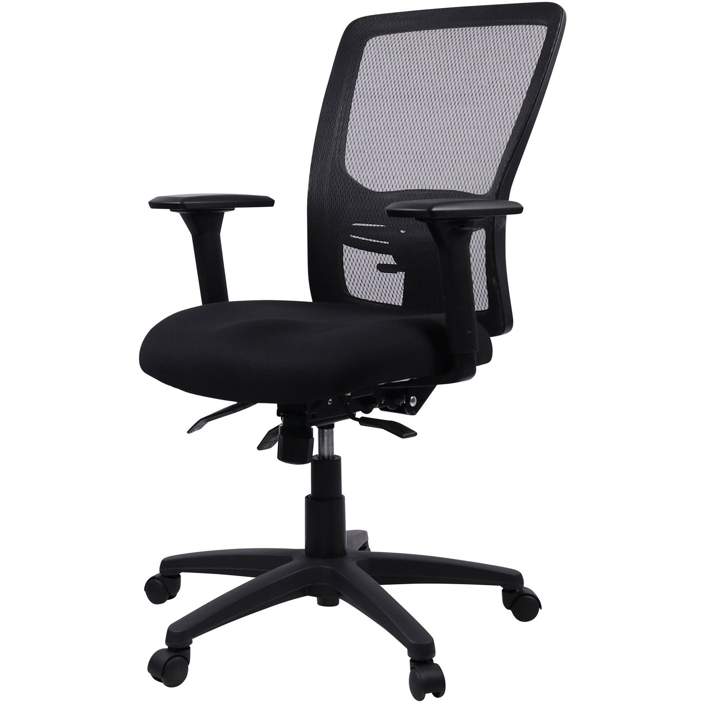Lorell Ratchet High - Back Mesh Executive Chair with Adjustable Lumbar Support 18.50" - 21.80"H (LLR - LLR86220) - SchoolOutlet