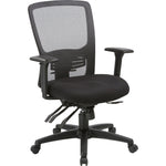 Lorell Ratchet High - Back Mesh Executive Chair with Adjustable Lumbar Support 18.50