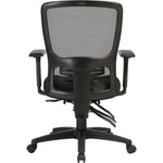 Lorell Ratchet High - Back Mesh Executive Chair with Adjustable Lumbar Support 18.50