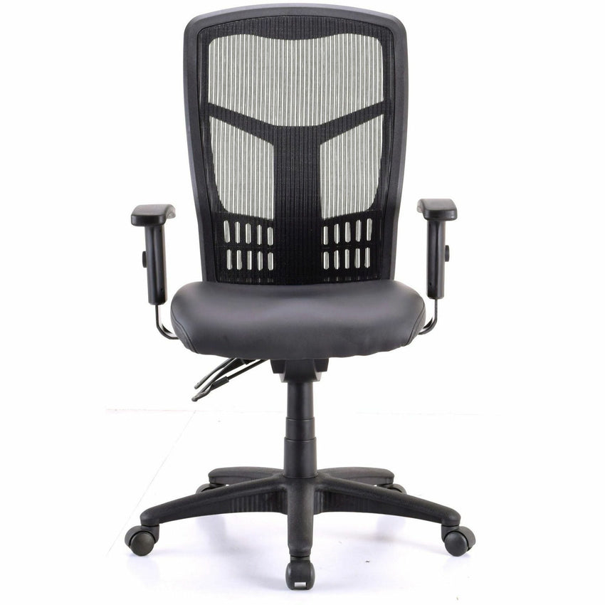 Lorell Executive Antimicrobial High - Back Mesh Office Chair with Adjustable Arms (LLR - LLR86240) - SchoolOutlet