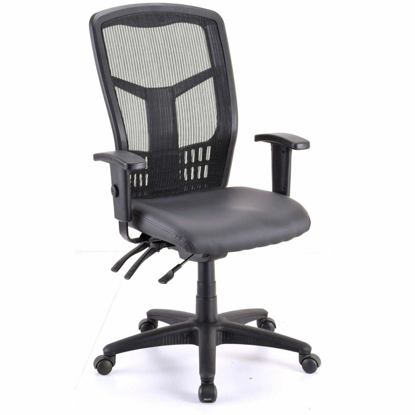 Lorell Executive Antimicrobial High - Back Mesh Office Chair with Adjustable Arms (LLR - LLR86240) - SchoolOutlet