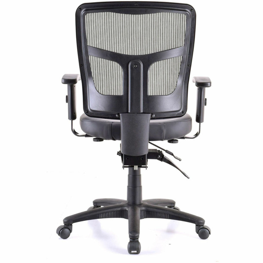 Lorell Executive Antimicrobial Mid - Back Mesh Office Chair with Adjustable Arms 17 - 20.90 "H (LLR - LLR86241) - SchoolOutlet