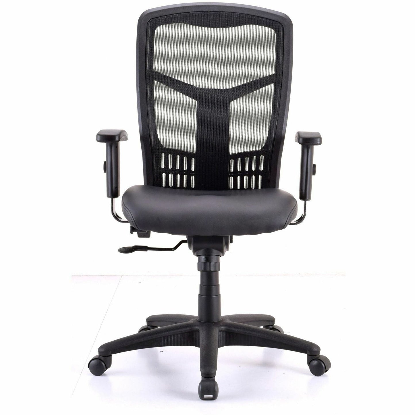 Lorell Executive High - Back Swivel Mesh Office Chair with Antimicrobial Vinyl Seat 18 - 21.50 "H (LLR - LLR86245) - SchoolOutlet