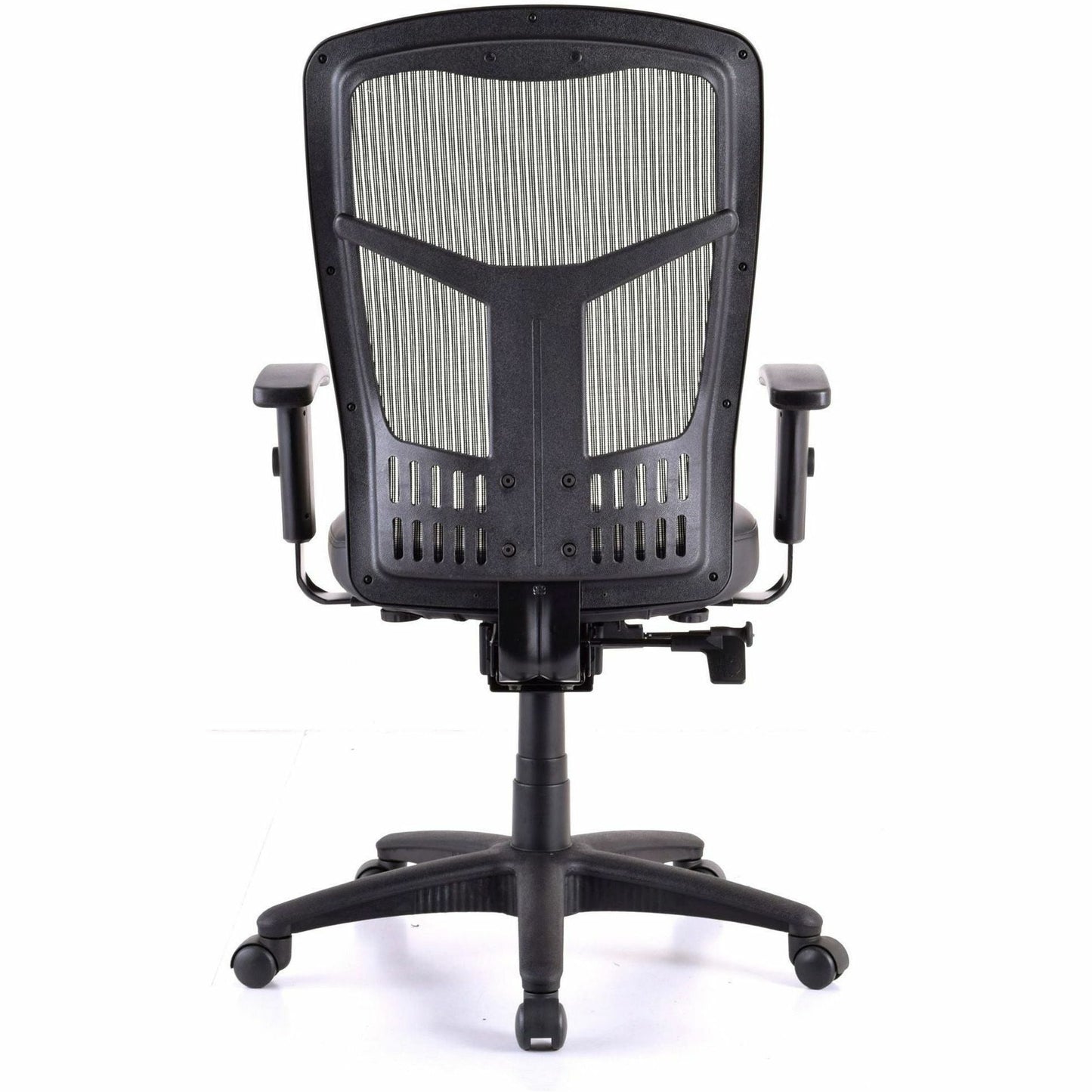 Lorell Executive High - Back Swivel Mesh Office Chair with Antimicrobial Vinyl Seat 18 - 21.50 "H (LLR - LLR86245) - SchoolOutlet