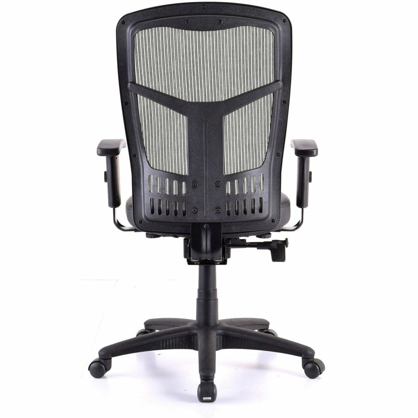 Lorell Executive High - Back Swivel Mesh Office Chair with Antimicrobial Vinyl Seat 18 - 21.50 "H (LLR - LLR86245) - SchoolOutlet