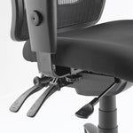 Lorell Ergomesh Swivel Mesh Mid - Back Office Chair with Adjustable Arms 18 - 21.66