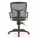 Lorell Mid - Back Mesh Swivel Office Chair with Adjustable Arms 17 - 21