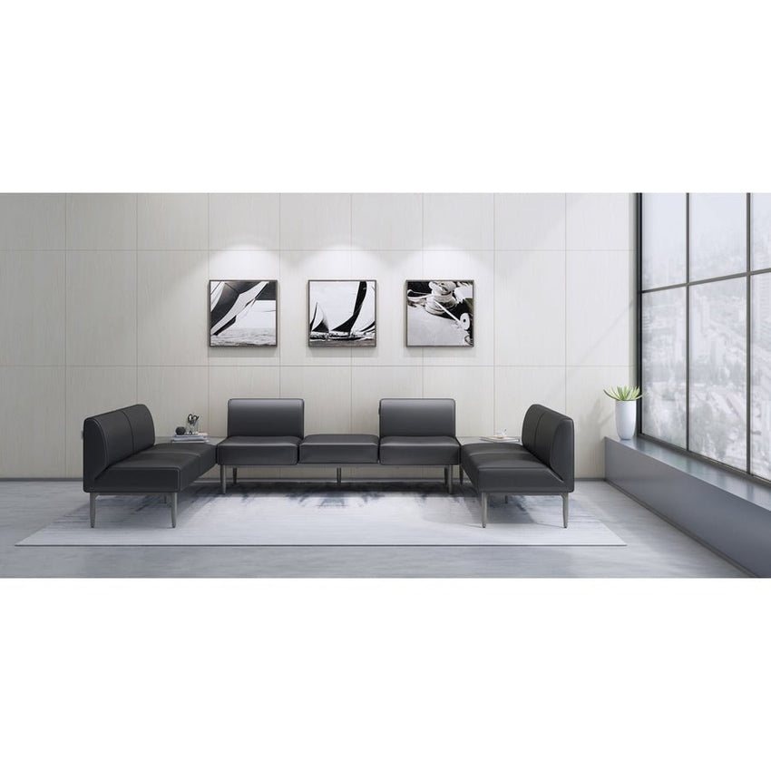 Lorell Contemporary Reception Single Seat Sofa Upholstered Polyurethane Lounge Seating (LLR - LLR86929) - SchoolOutlet