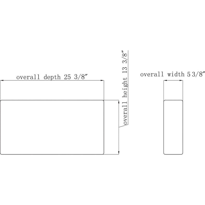 Lorell Contemporary Reception Collection Sofa Seat Armrest for Modular Reception Seating (LLR - LLR86931) - SchoolOutlet