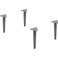 Lorell Contemporary Reception Collection Single Metal Bases 4.5"W x 9.8"D x 1.5"H (LLR-LLR86932)