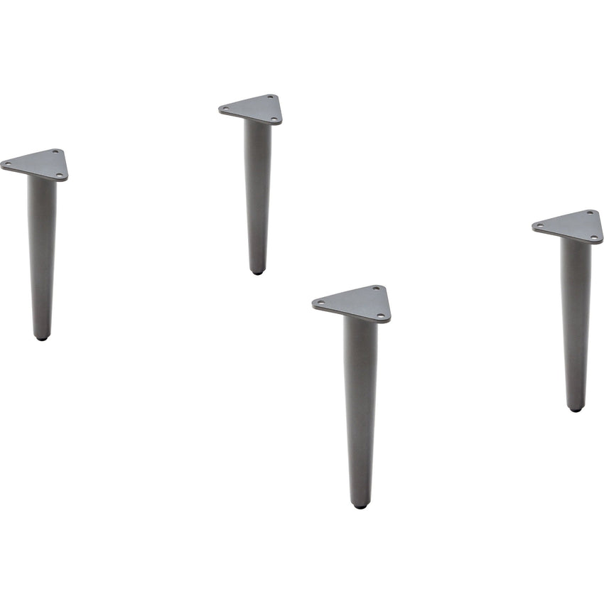 Lorell Contemporary Reception Collection Single Metal Bases 4.5"W x 9.8"D x 1.5"H (LLR - LLR86932) - SchoolOutlet