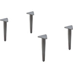 Lorell Contemporary Reception Collection Single Metal Bases 4.5
