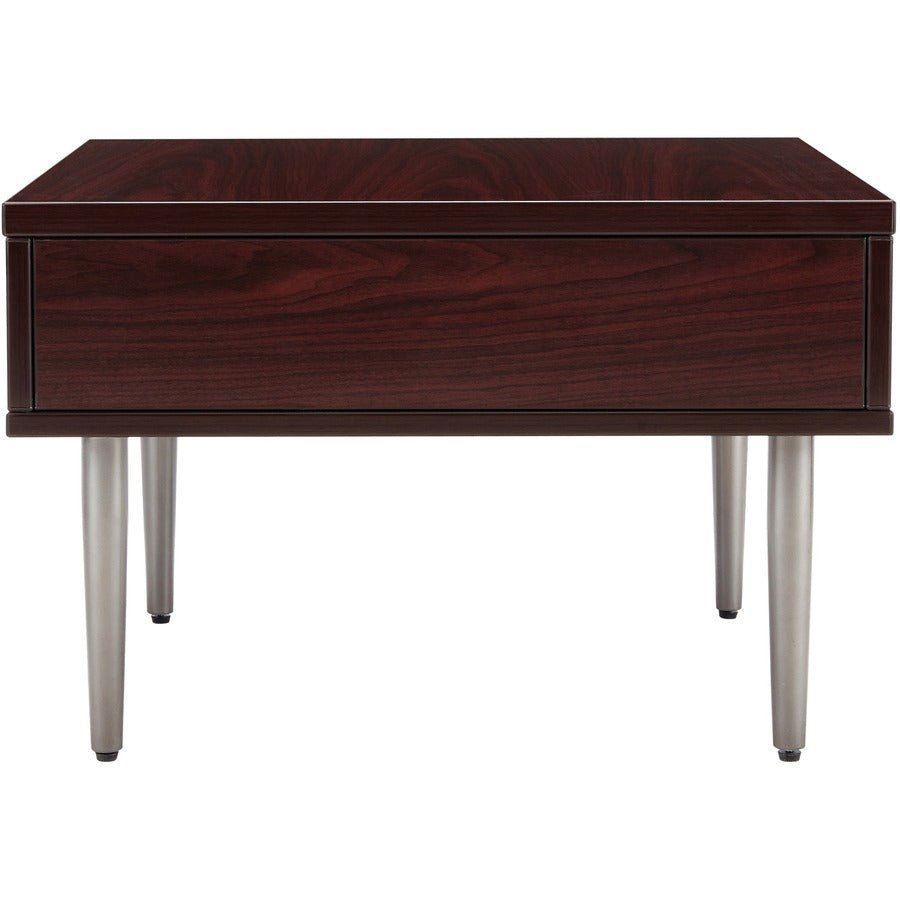 Lorell Contemporary Reception Collection Single Metal Bases 4.5"W x 9.8"D x 1.5"H (LLR - LLR86932) - SchoolOutlet