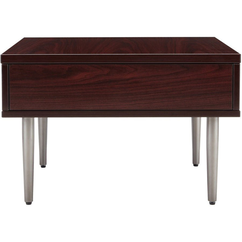 Lorell Contemporary Reception Collection Single Metal Bases 4.5"W x 9.8"D x 1.5"H (LLR - LLR86932) - SchoolOutlet
