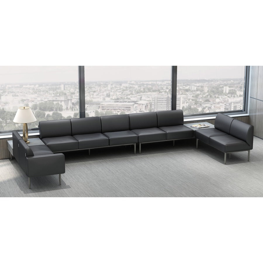 Lorell Contemporary Reception Collection Adjustable Metal Base 47.9"W x 22.9"D x 9.8"H (LLR - LLR86933) - SchoolOutlet