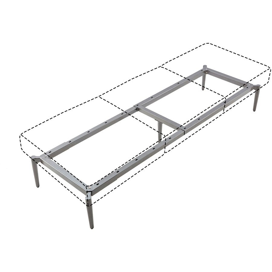 Lorell Contemporary Reception Collection Adjustable Metal Base 47.9"W x 22.9"D x 9.8"H (LLR - LLR86933) - SchoolOutlet