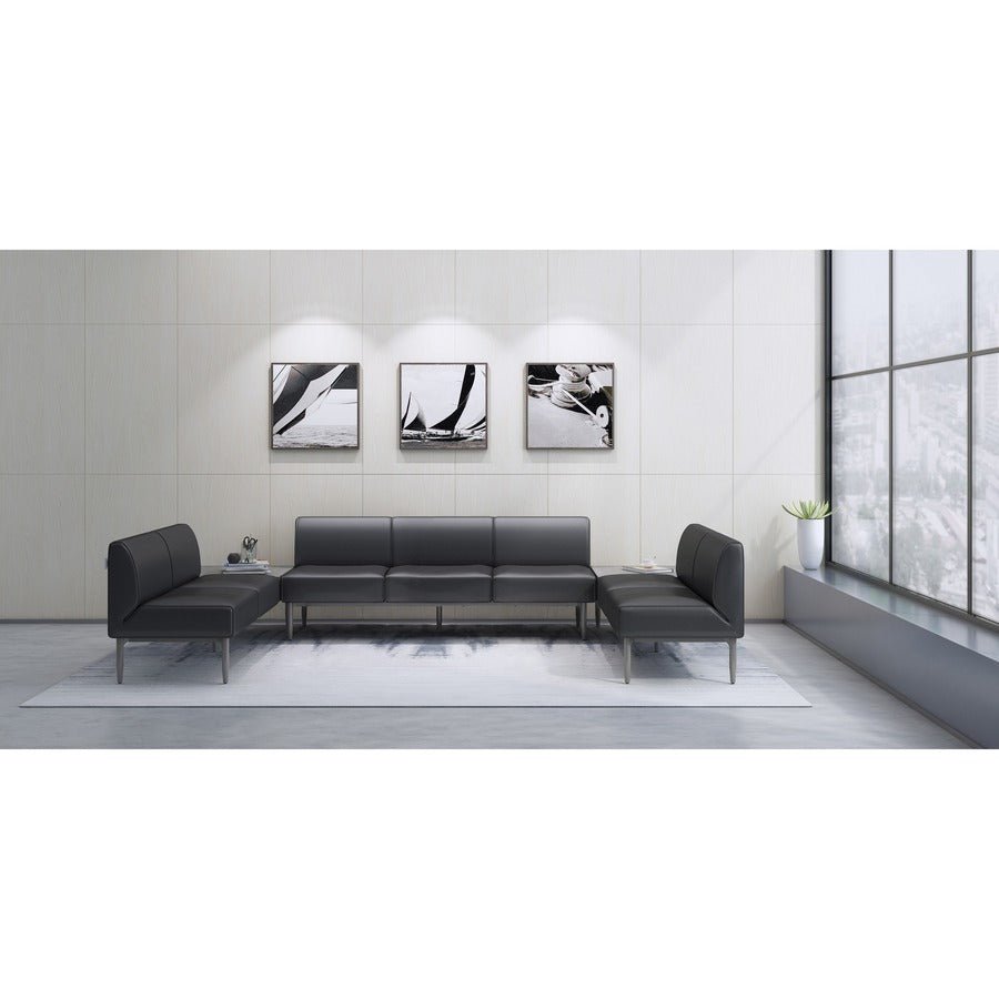 Lorell Contemporary Reception Collection Adjustable Metal Base 47.9"W x 22.9"D x 9.8"H (LLR - LLR86933) - SchoolOutlet