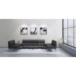 Lorell Contemporary Reception Collection Adjustable Metal Base 47.9