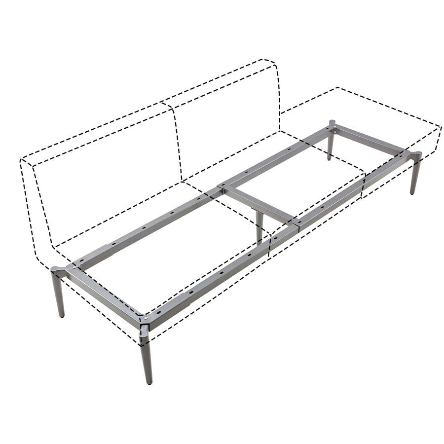 Lorell Contemporary Reception Collection Adjustable Metal Base 47.9"W x 22.9"D x 9.8"H (LLR - LLR86933) - SchoolOutlet