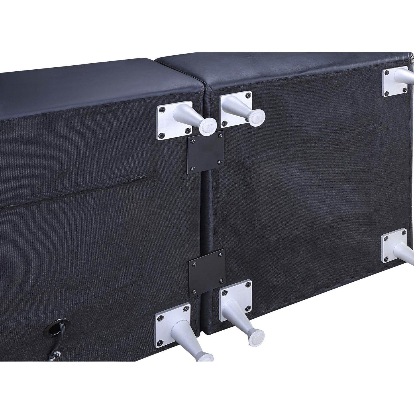 Lorell Fuze Modular Mounting Plates 3.54"W x 3.54"L Black 2 - Pack (LLR - LLR86942) - SchoolOutlet