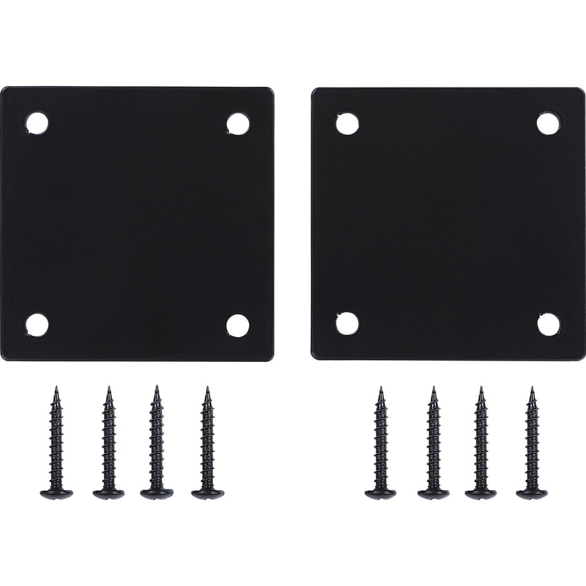 Lorell Fuze Modular Mounting Plates 3.54"W x 3.54"L Black 2 - Pack (LLR - LLR86942) - SchoolOutlet