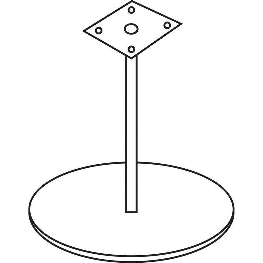 Lorell Essentials Round Conference Table Steel Base 23.63"W x 23.63"D x 28.50"H (LLR - LLR87241) - SchoolOutlet