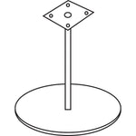Lorell Essentials Round Conference Table Steel Base 23.63