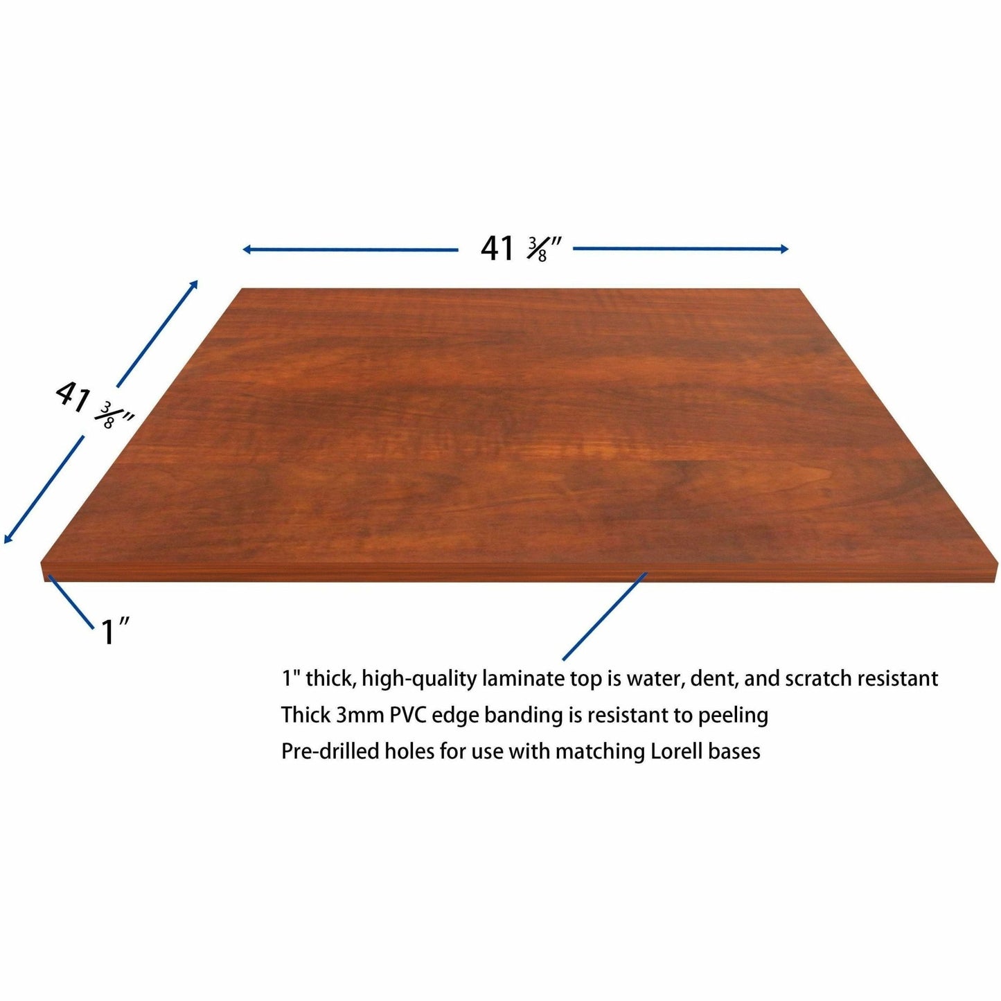 Lorell Hospitality/Conference Tabletop 42"W x 42"L x 1"Thick (LLR - LLR - HT - 4242 - 1IN - BE) - SchoolOutlet