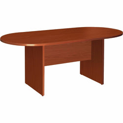 Lorell Essentials Oval Conference Table Cherry 70.88"W x 35.38"D x 29.50"H (LLR-LLR87373)