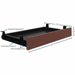 Lorell Essentials Universal Center Desk Drawer Mahogany Laminate (LLR - LLR8752X) - SchoolOutlet