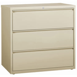 Lorell Fortress Series 3-Drawer Lateral File with Magnetic Label Holders 42"W x 18.6"D x 40.3"H (LLR-FRT-LF42-3D)