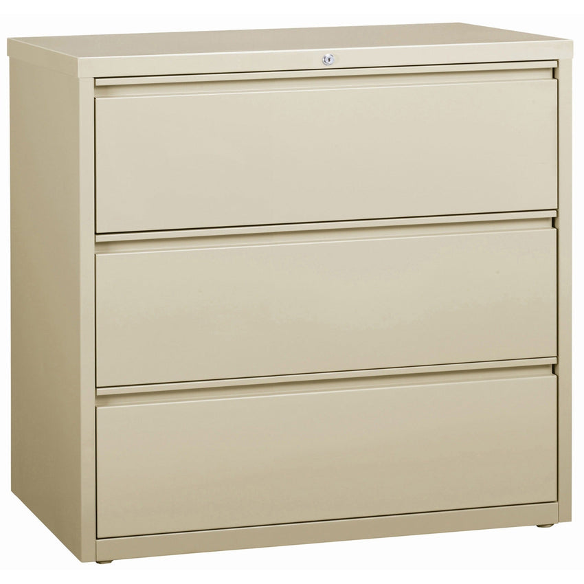Lorell Fortress Series 3 - Drawer Lateral File with Magnetic Label Holders 42"W x 18.6"D x 40.3"H (LLR - FRT - LF42 - 3D) - SchoolOutlet