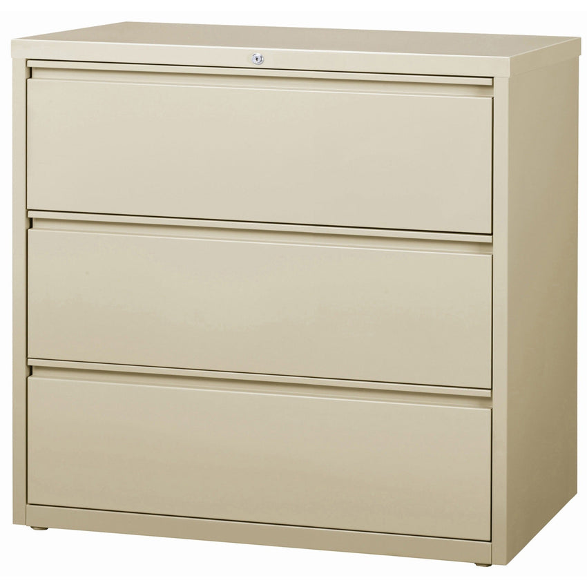Lorell Fortress Series 3 - Drawer Lateral File with Magnetic Label Holders 42"W x 18.6"D x 40.3"H (LLR - FRT - LF42 - 3D) - SchoolOutlet