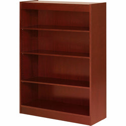 Lorell Panel End Hardwood Veneer 4-Shelf Bookcase 36"W x 12"D x 48"H (LLR-LLR89052)