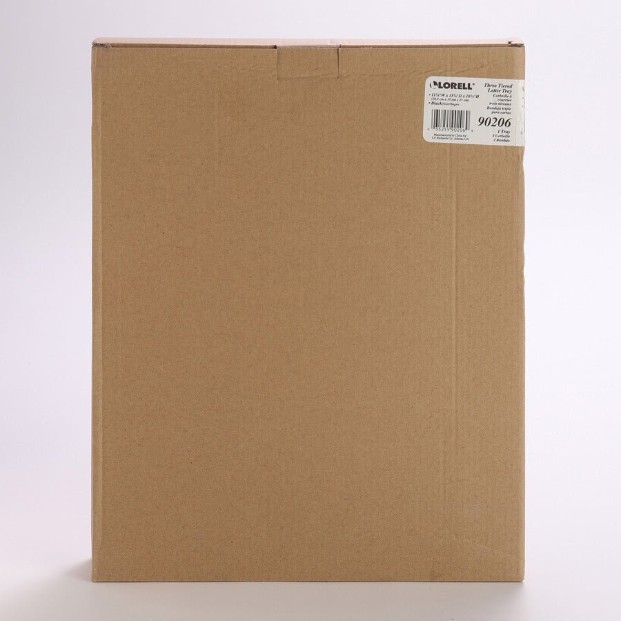 Lorell Mesh 3 - Tier Document Tray Steel Desktop Organizer Black (LLR - LLR90206) - SchoolOutlet