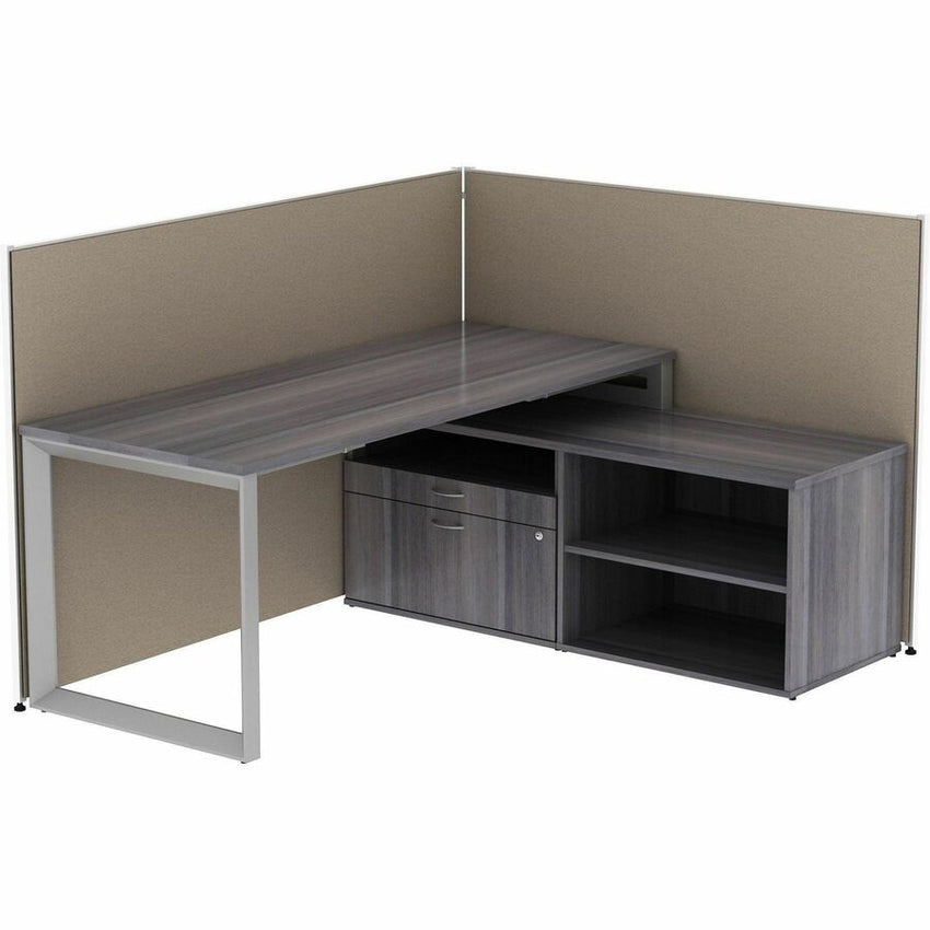 Lorell Essentials Partition Fabric Panel Gray 30.5"W x 71"H (LLR - LLR90253) - SchoolOutlet