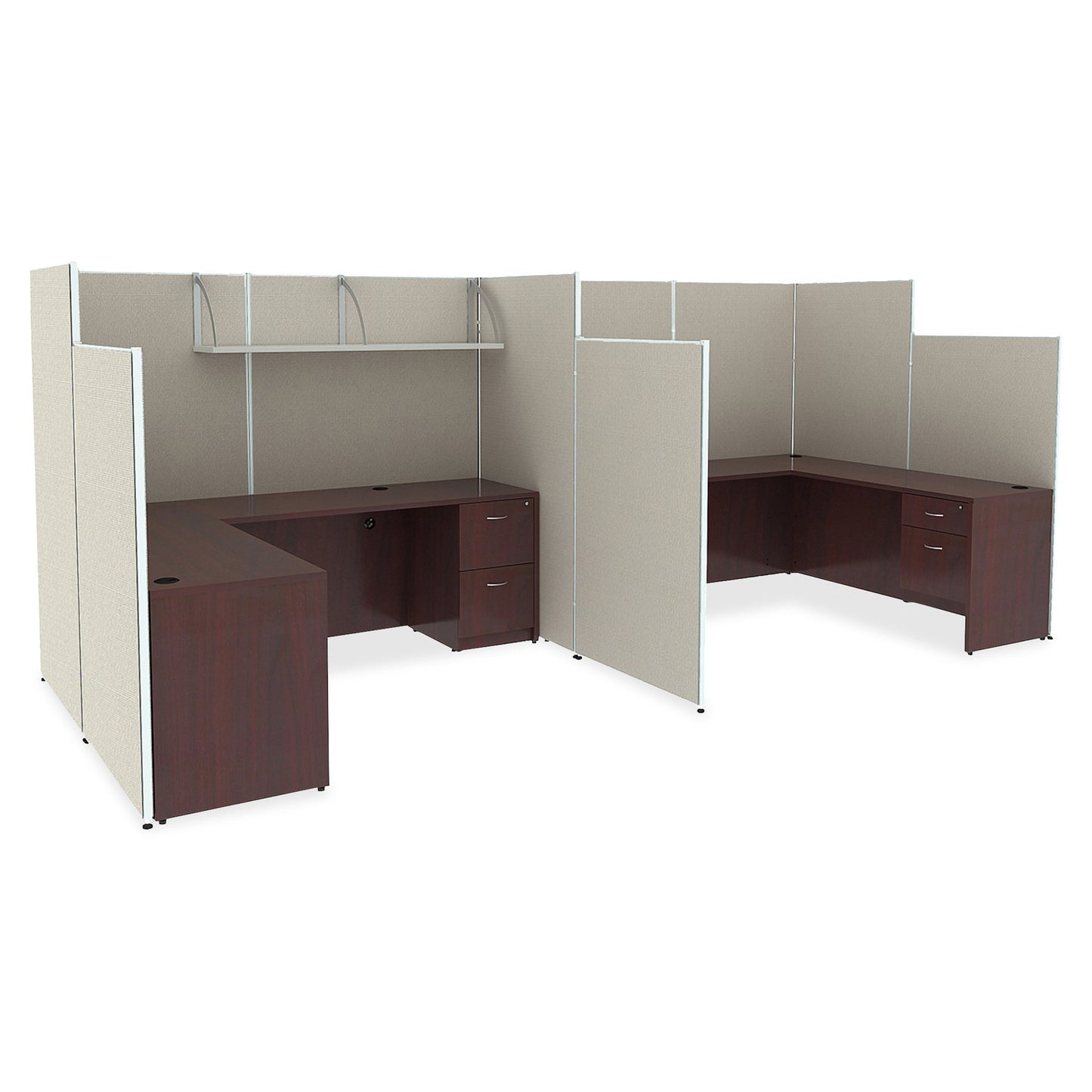 Lorell Essentials Partition Fabric Panel Gray 60.8"W x 60"H (LLR - LLR90255) - SchoolOutlet