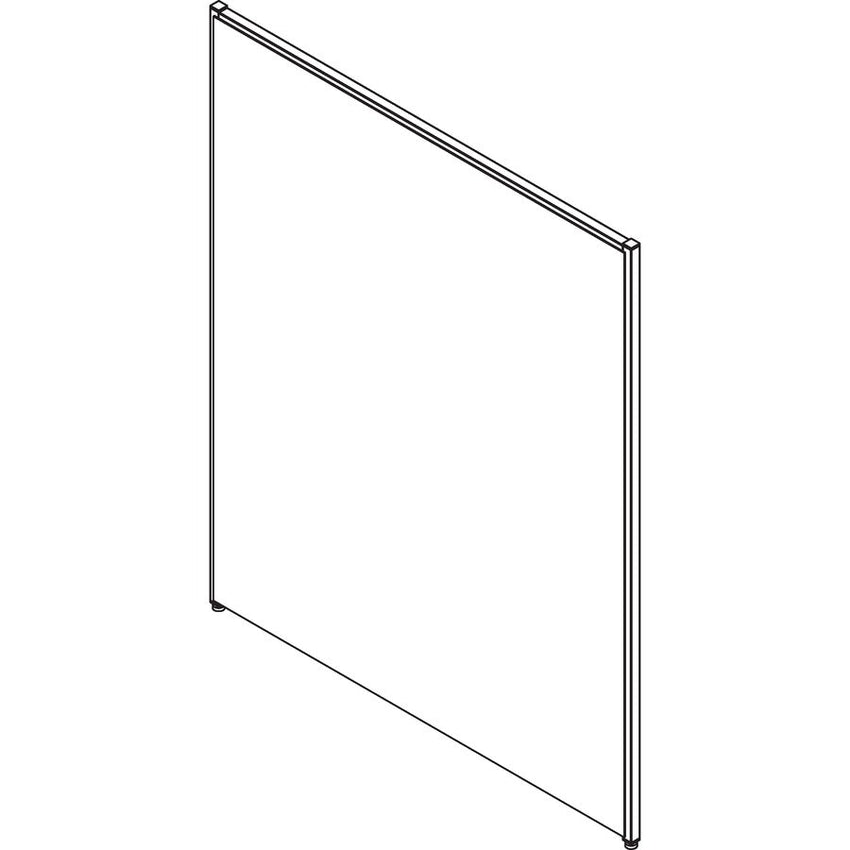 Lorell Essentials Partition Fabric Panel Gray 48.8"W x 60"H (LLR - LLR90256) - SchoolOutlet
