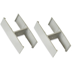 Lorell 180-Degree Straight Panel Connectors Aluminum Panel Connector Set (LLR-LLR90259)