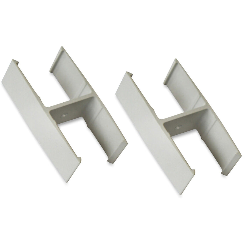 Lorell 180 - Degree Straight Panel Connectors Aluminum Panel Connector Set (LLR - LLR90259) - SchoolOutlet