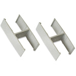 Lorell 180 - Degree Straight Panel Connectors Aluminum Panel Connector Set (LLR - LLR90259) - SchoolOutlet