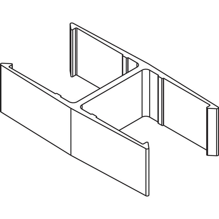 Lorell 180 - Degree Straight Panel Connectors Aluminum Panel Connector Set (LLR - LLR90259) - SchoolOutlet