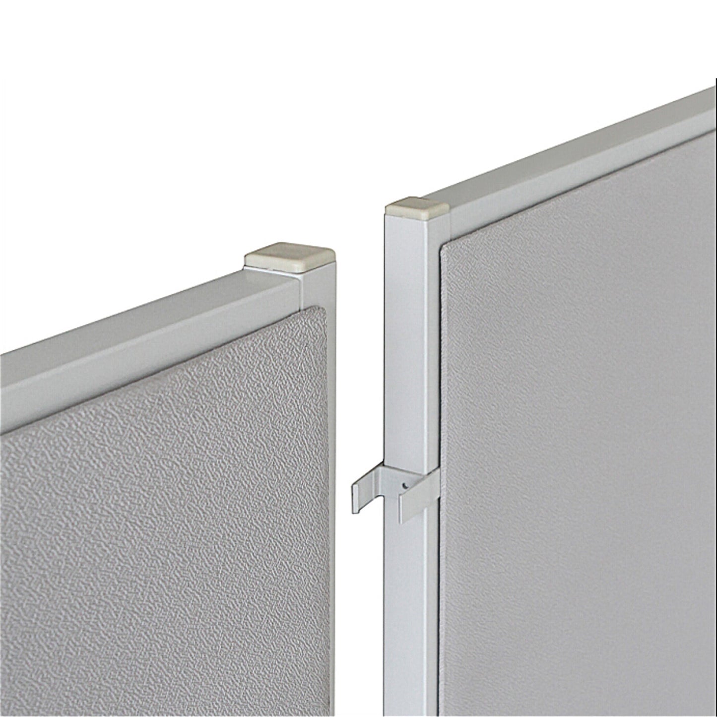 Lorell 180 - Degree Straight Panel Connectors Aluminum Panel Connector Set (LLR - LLR90259) - SchoolOutlet