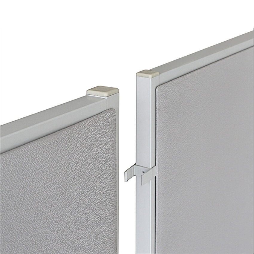 Lorell 180 - Degree Straight Panel Connectors Aluminum Panel Connector Set (LLR - LLR90259) - SchoolOutlet