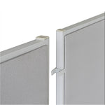 Lorell 180 - Degree Straight Panel Connectors Aluminum Panel Connector Set (LLR - LLR90259) - SchoolOutlet