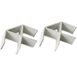 Lorell 90 - Degree Panel Connectors Aluminum Right - Angle Panel Connector Set (LLR - LLR90260) - SchoolOutlet
