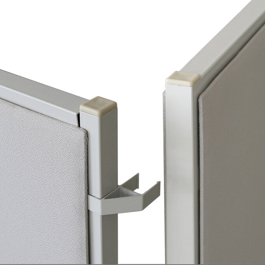 Lorell 90 - Degree Panel Connectors Aluminum Right - Angle Panel Connector Set (LLR - LLR90260) - SchoolOutlet